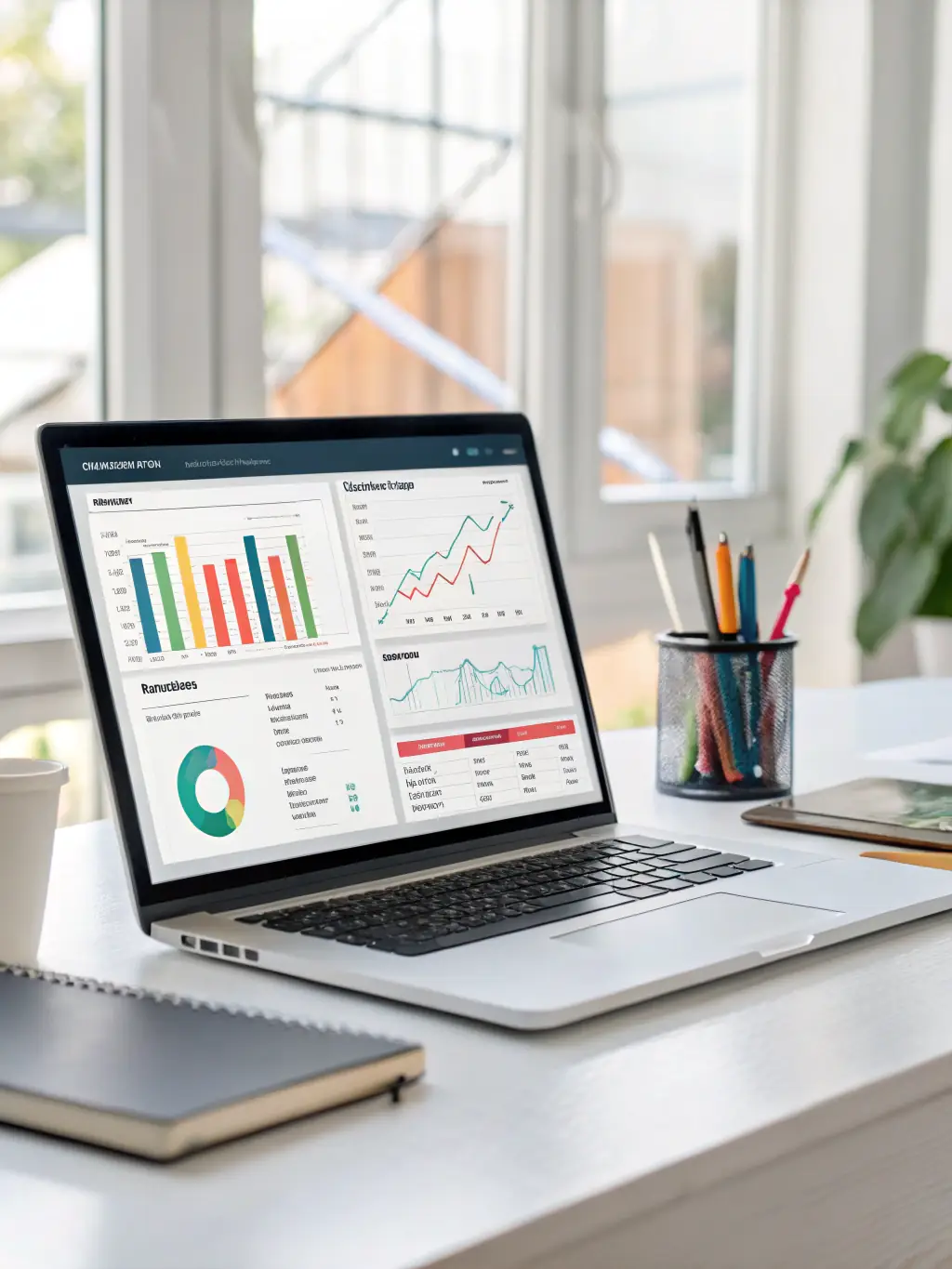 A graph showing expense tracking and categorization, highlighting the platform's ability to provide clear financial insights.